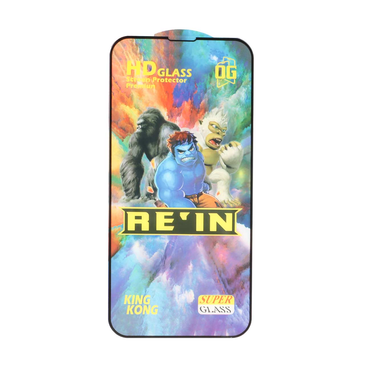 محافظ صفحه نمایش شیشه ای Full Cover REIN مدل Apple iPhone 13 / iPhone 13 Pro / iPhone 14 / 16e - مشکی